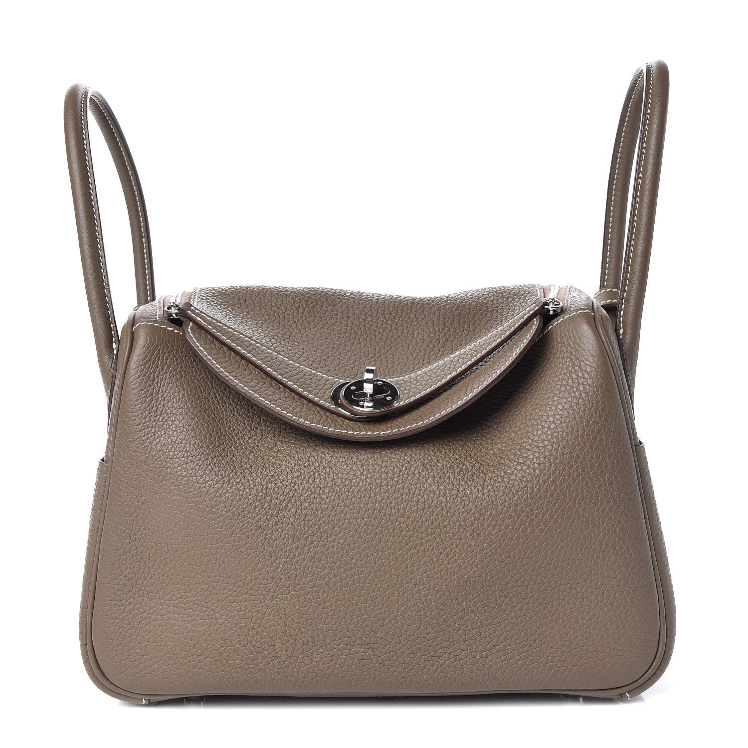 Hermes Taurillon Clemence Lindy 26 Etoupe 1 of 8