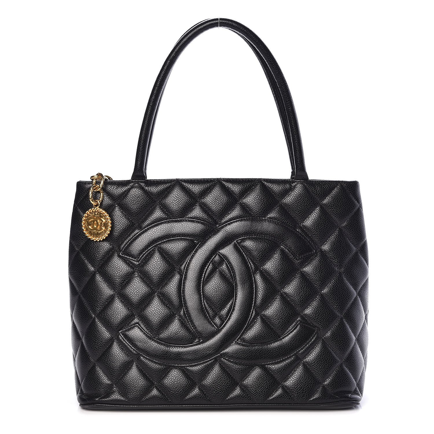 Chanel Caviar Quilted Medallion Tote Black 1 of 15