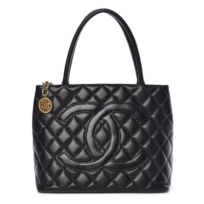 Chanel Caviar Quilted Medallion Tote Black 1 of 15