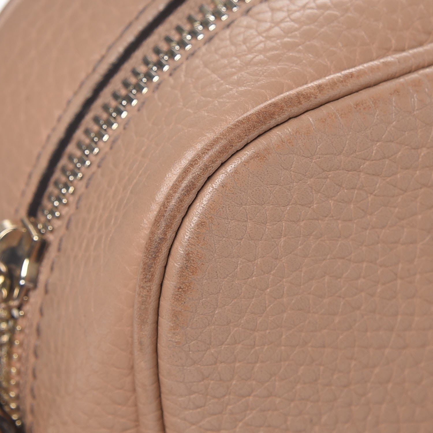 Gucci Pebbled Calfskin Small Soho Disco Bag Rose Beige 16 of 18