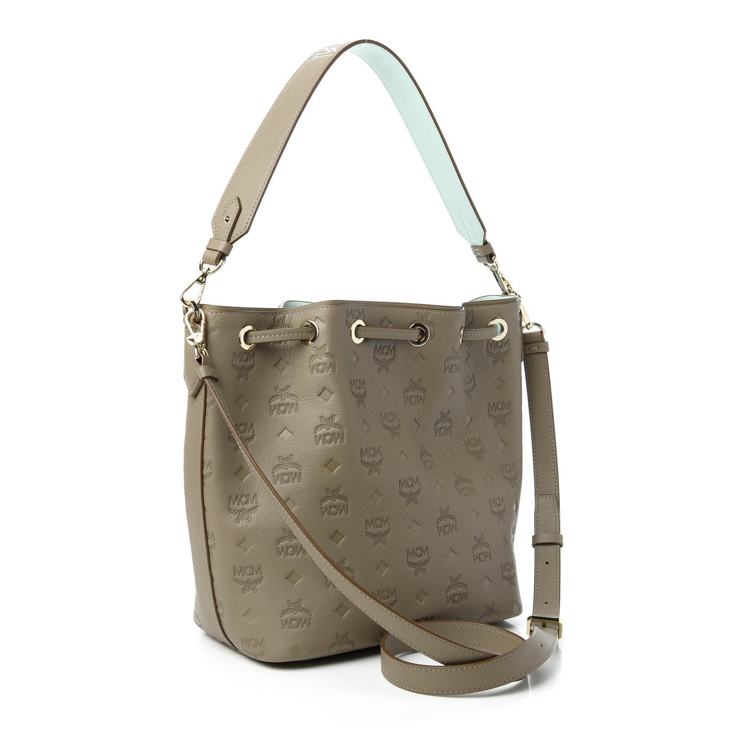 Calfskin Ottomar Monogram Small Essential Bucket Urban Taupe