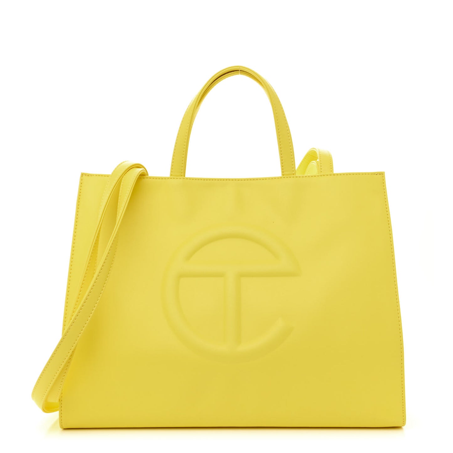 Vegan Leather Medium Shopping Bag Margarine