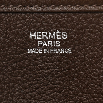 Hermes Taurillon Clemence Evelyne III GM Chocolate 6 of 11