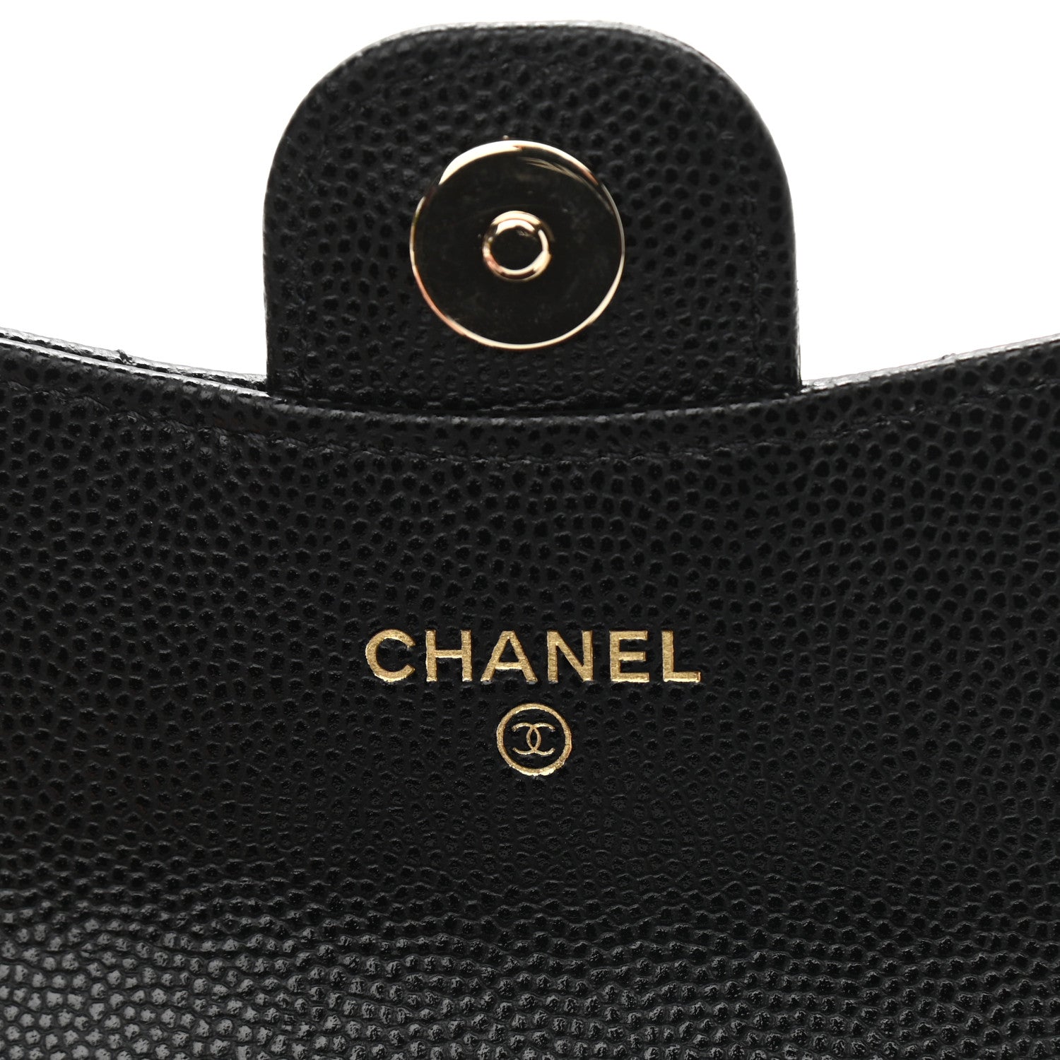 Chanel Caviar Quilted Flap Zip Card Holder On Chain Black 6 of 9