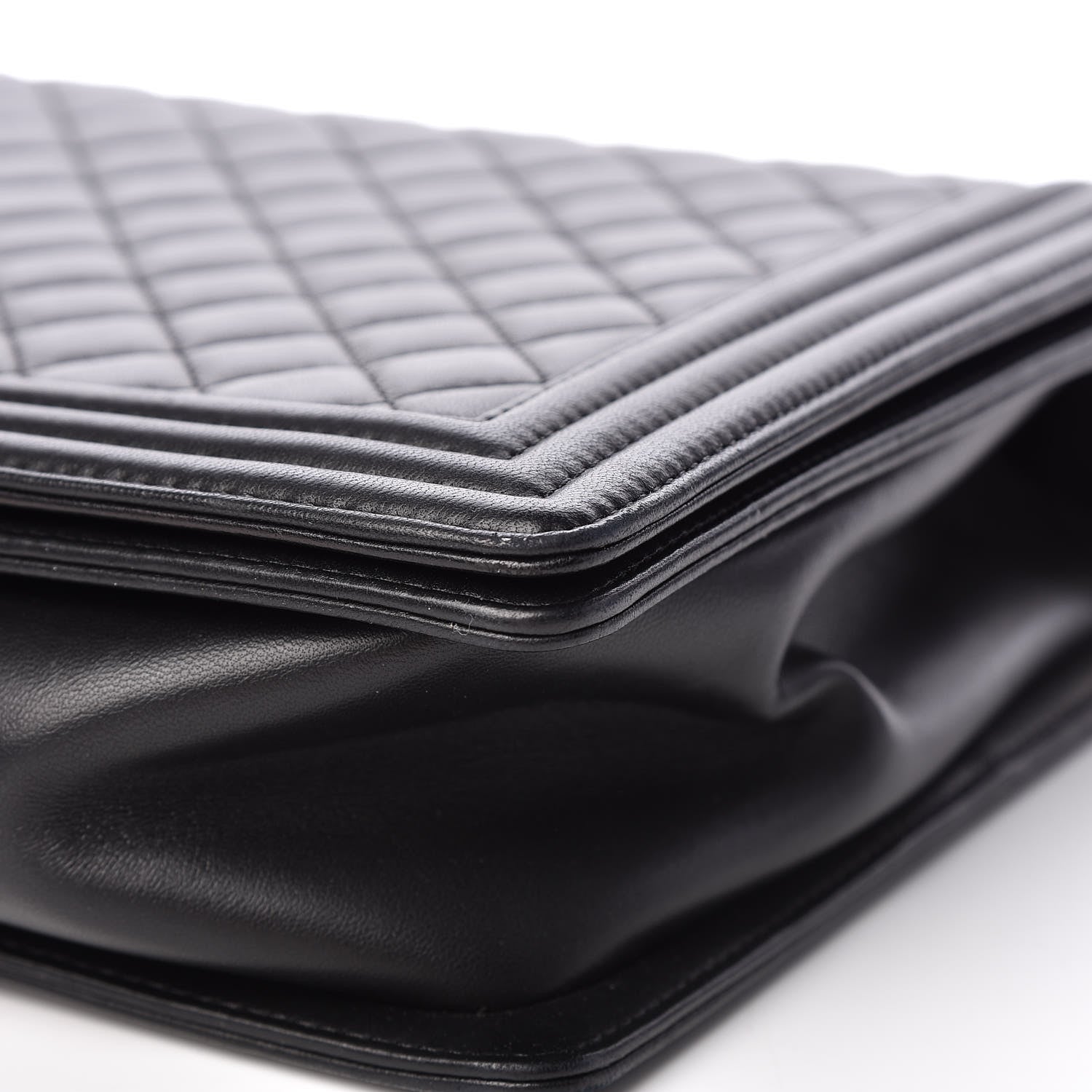 Chanel Lambskin Quilted Large Boy Flap Black 13 of 17