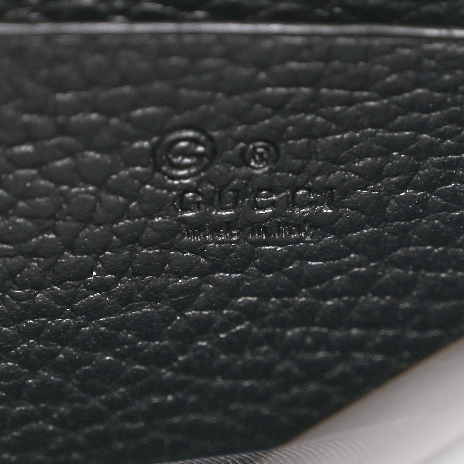 Gucci Dollar Calfskin Interlocking G Chain Wallet Black 6 of 10