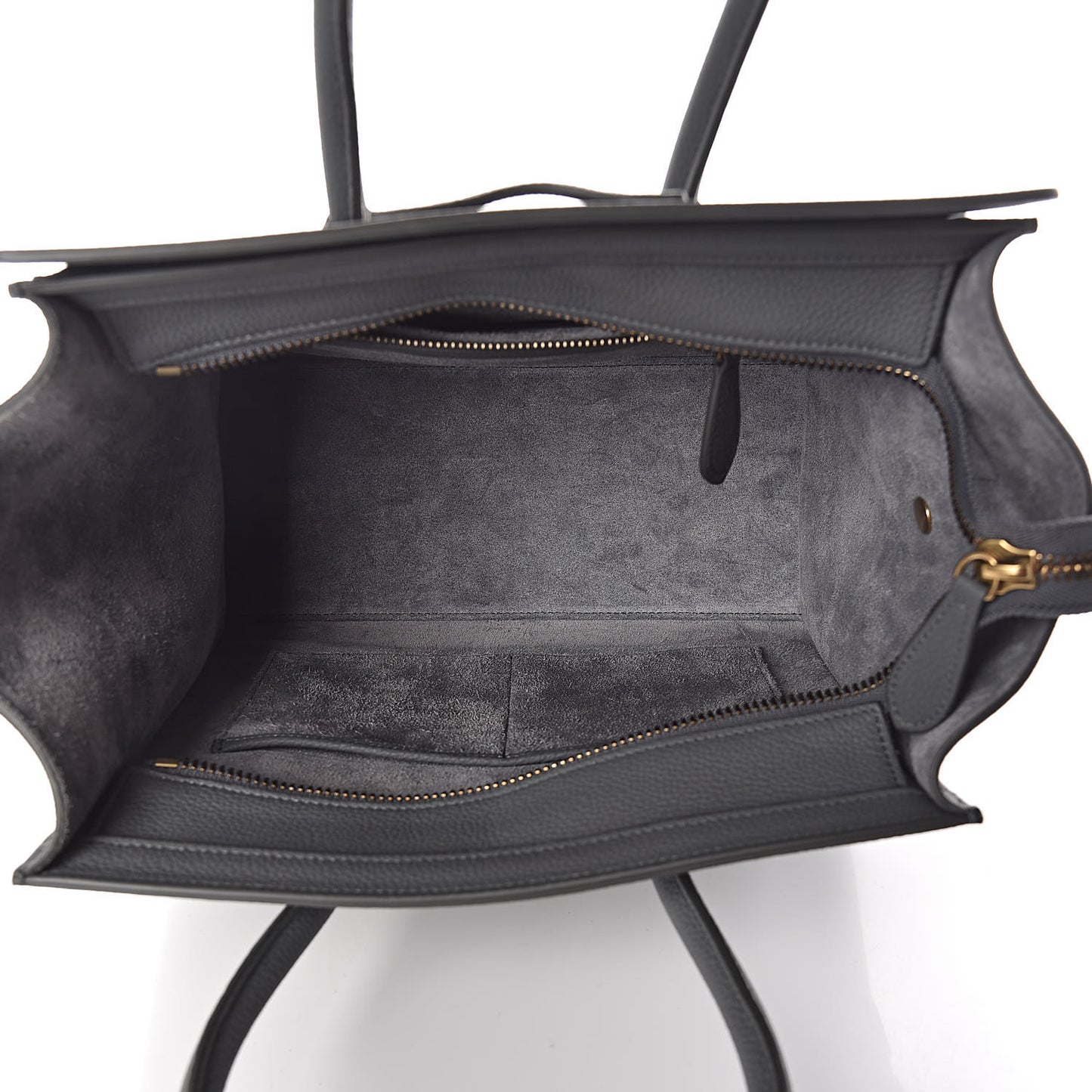 Baby Drummed Calfskin Micro Luggage Kohl