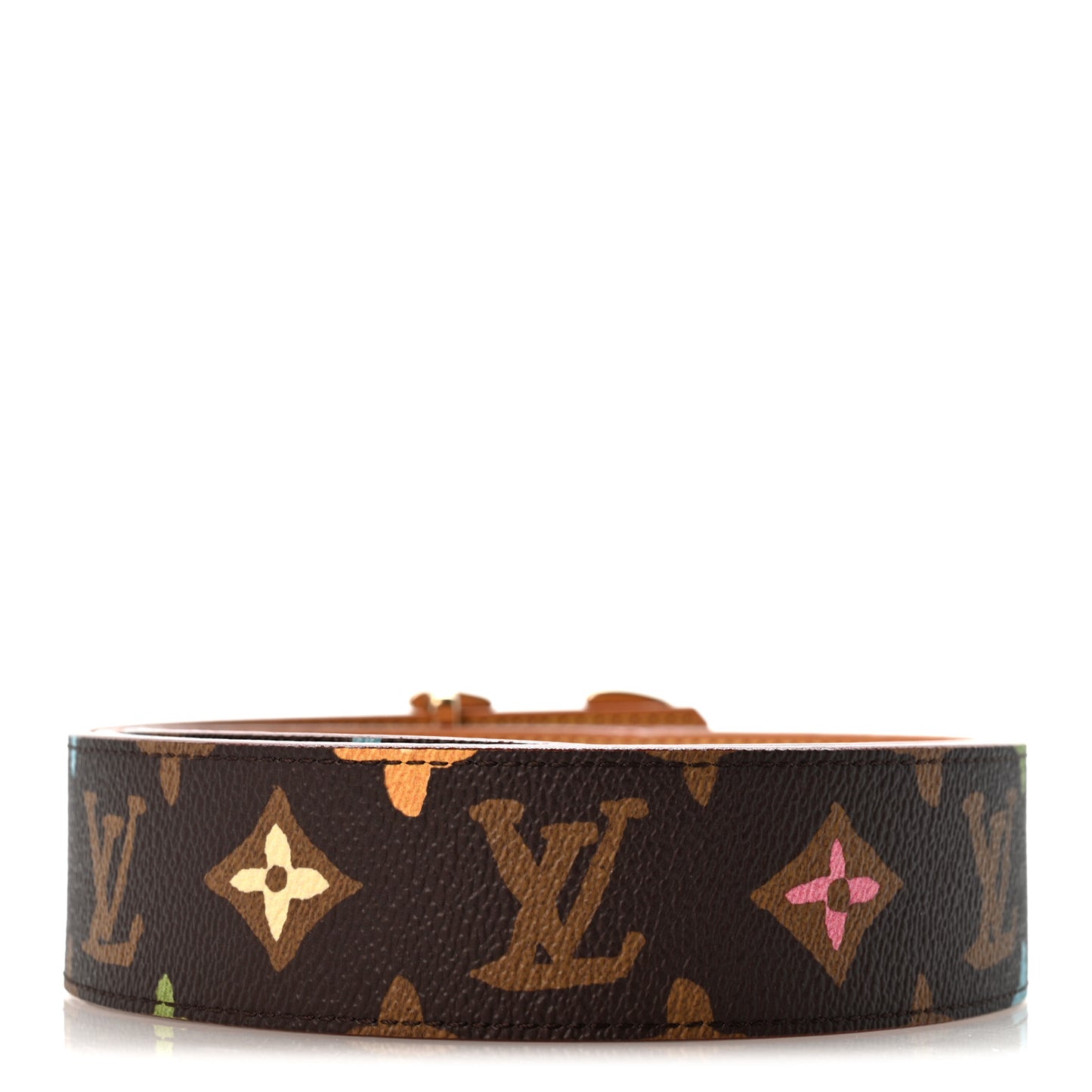 Monogram Craggy 40mm LV Tag Reversible Belt 100 40 Chocolate