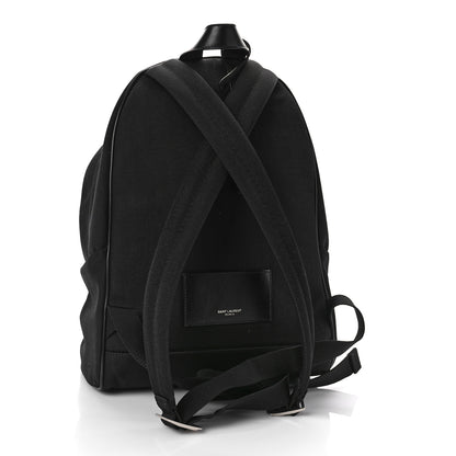 Saint Laurent Canvas City Backpack Black 3 of 7
