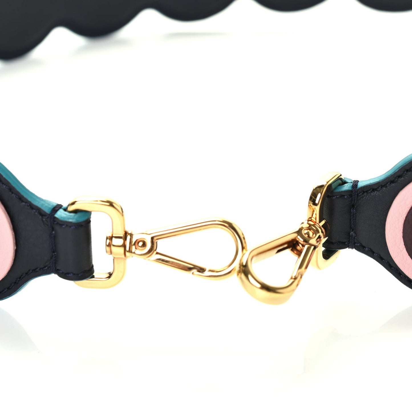 Vitello Dolce Spike Studded Circle Strap You Blue Notte Multicolor