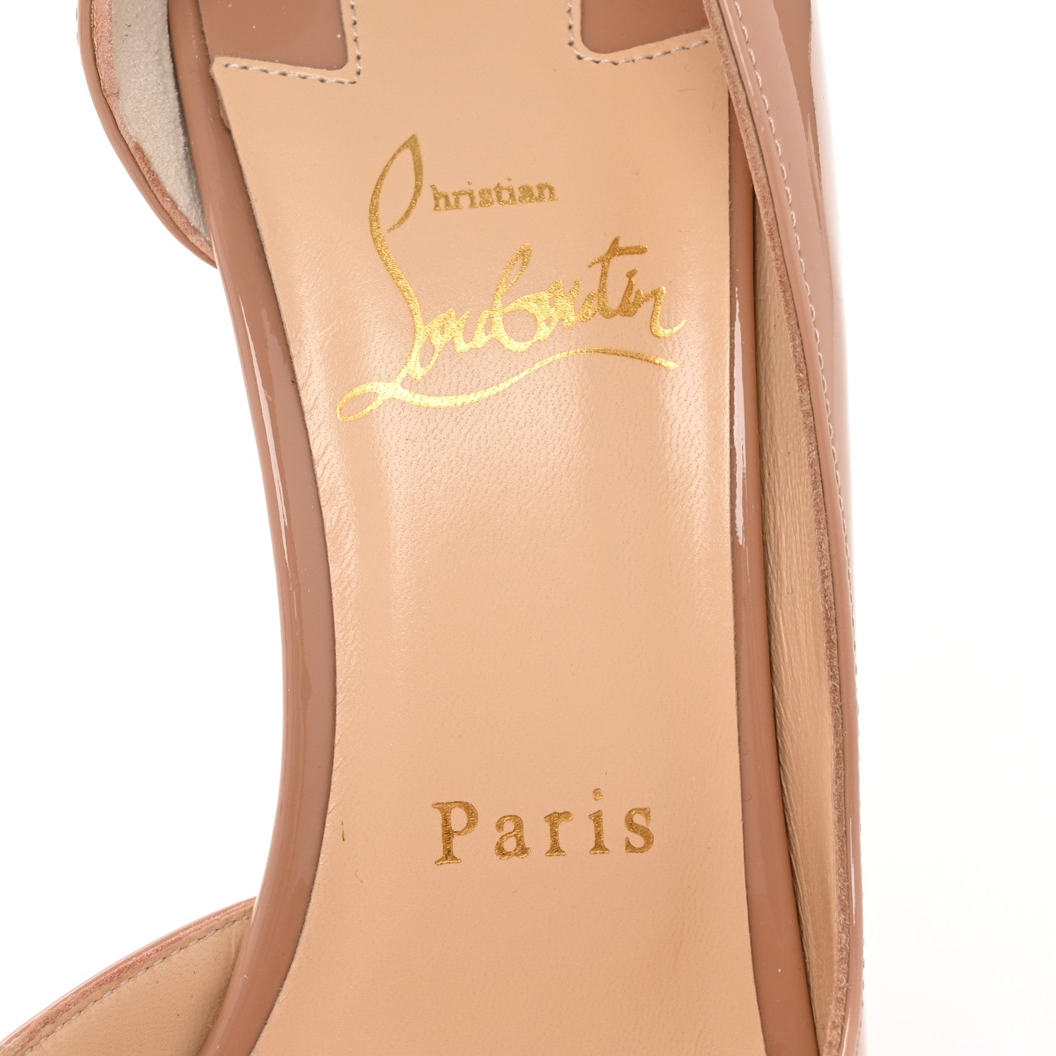 Christian Louboutin Patent Iriza 100 Pumps 38 Nude 8 of 10