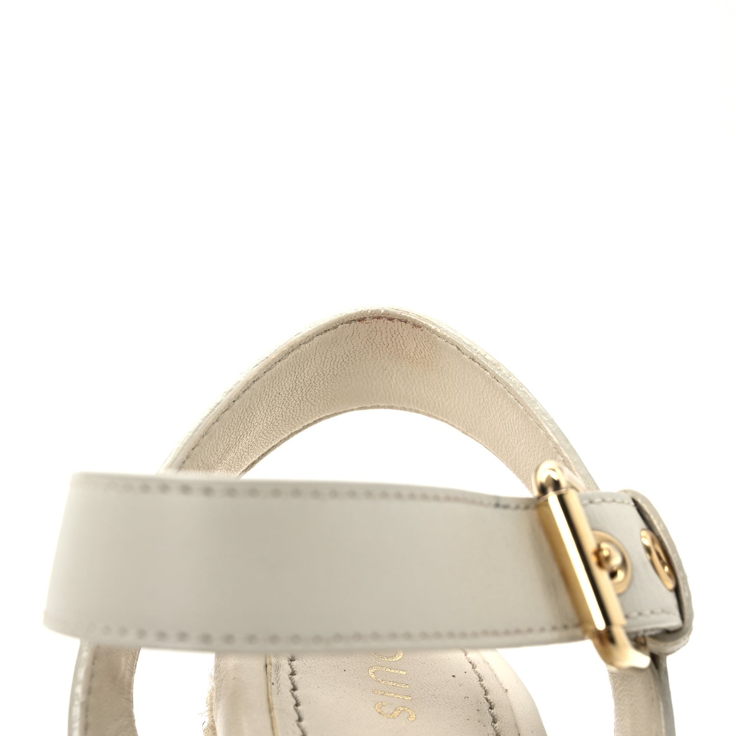 Canvas Monogram Starboard Espadrille Wedge Sandals 37.5 Beige White 37.5 Beige White
