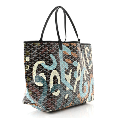 Goyard Goyardine Saint Louis Lettres Camouflage GM Black Blue 4 of 11