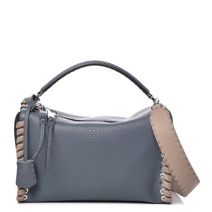 Fendi Cuoio Romano Selleria Vitello Dolce Lace Up Lei Boston Tote Tempesta Latte Corda 1 of 9
