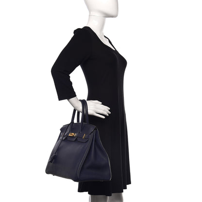 Hermes Togo Birkin 35 Bleu Nuit 2 of 32