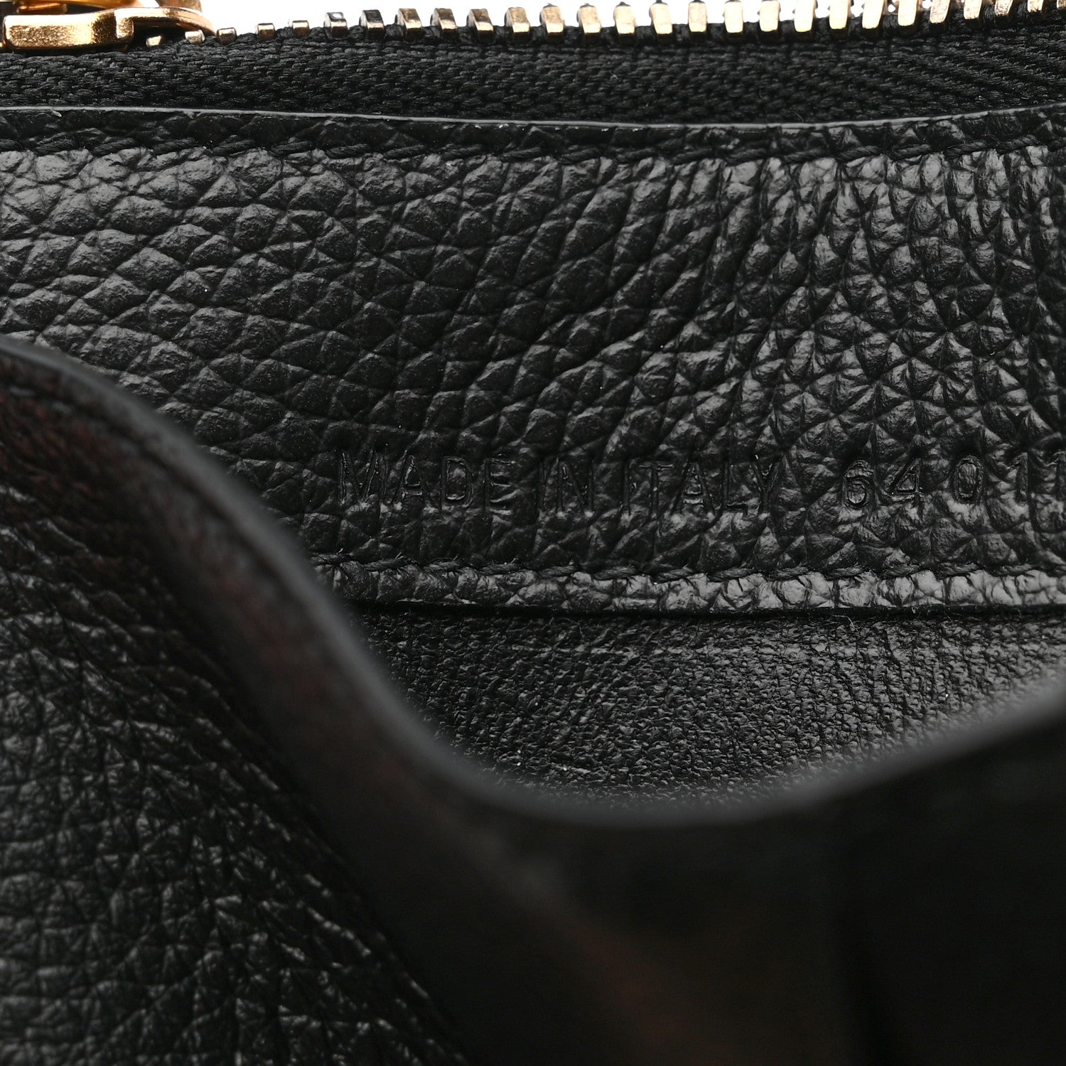 Balenciaga Grained Calfskin Neo Classic Brass Hardware Long Coin Case Card Holder Black 7 of 9