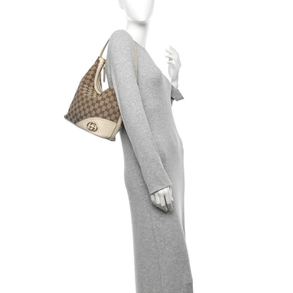 Gucci Monogram Medium New Britt Hobo Off White 2 of 15