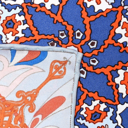 Hermes Silk L’Ivresse de L’Infini Scarf 90 Bleu Capucine 3 of 7