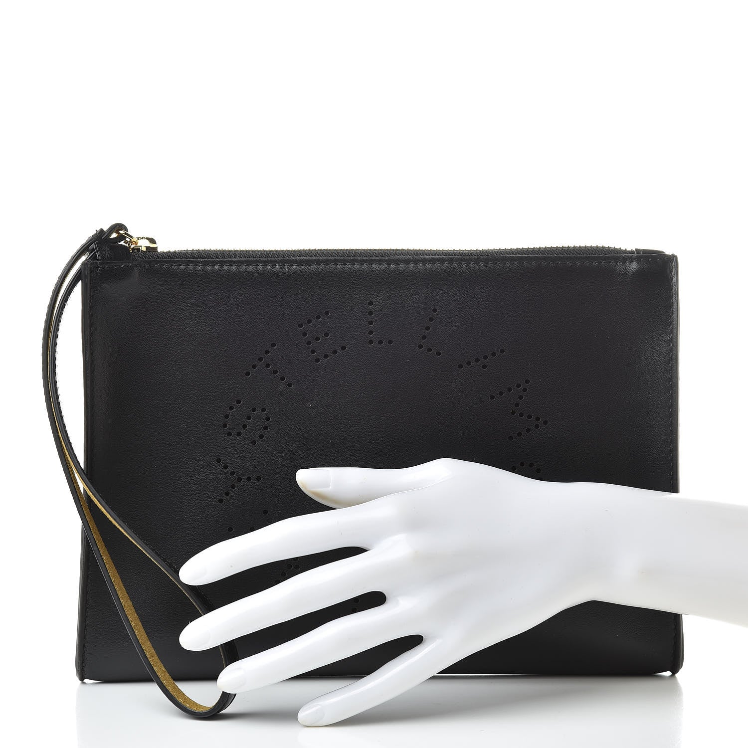 Stella McCartney Alter Nappa Logo Pouch Black 2 of 8
