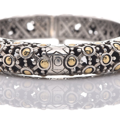 John Hardy Sterling Silver 18K Yellow Gold Jaisalmer Bangle Bracelet 4 of 5