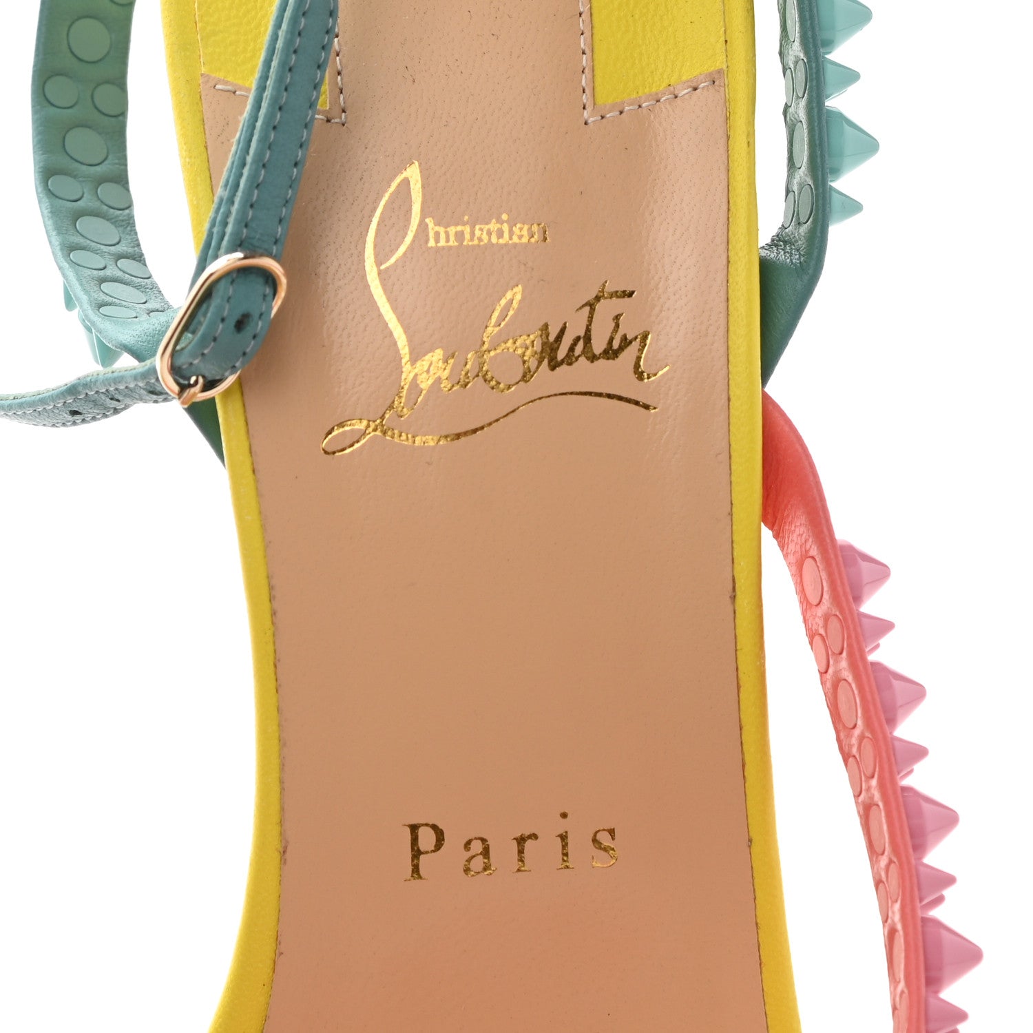 Christian Louboutin Nappa Spikes Mafaldina 100 Sandals 41 Version Multi 7 of 7