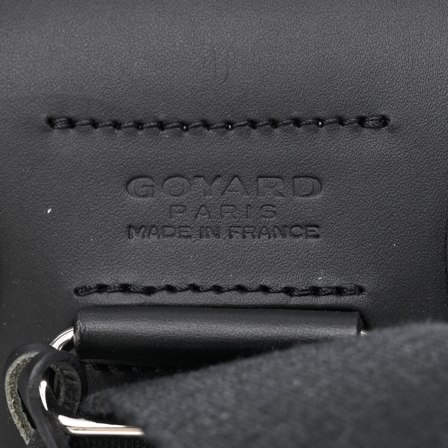 Goyard Goyardine Calfskin Alpin MM Backpack Black 6 of 15