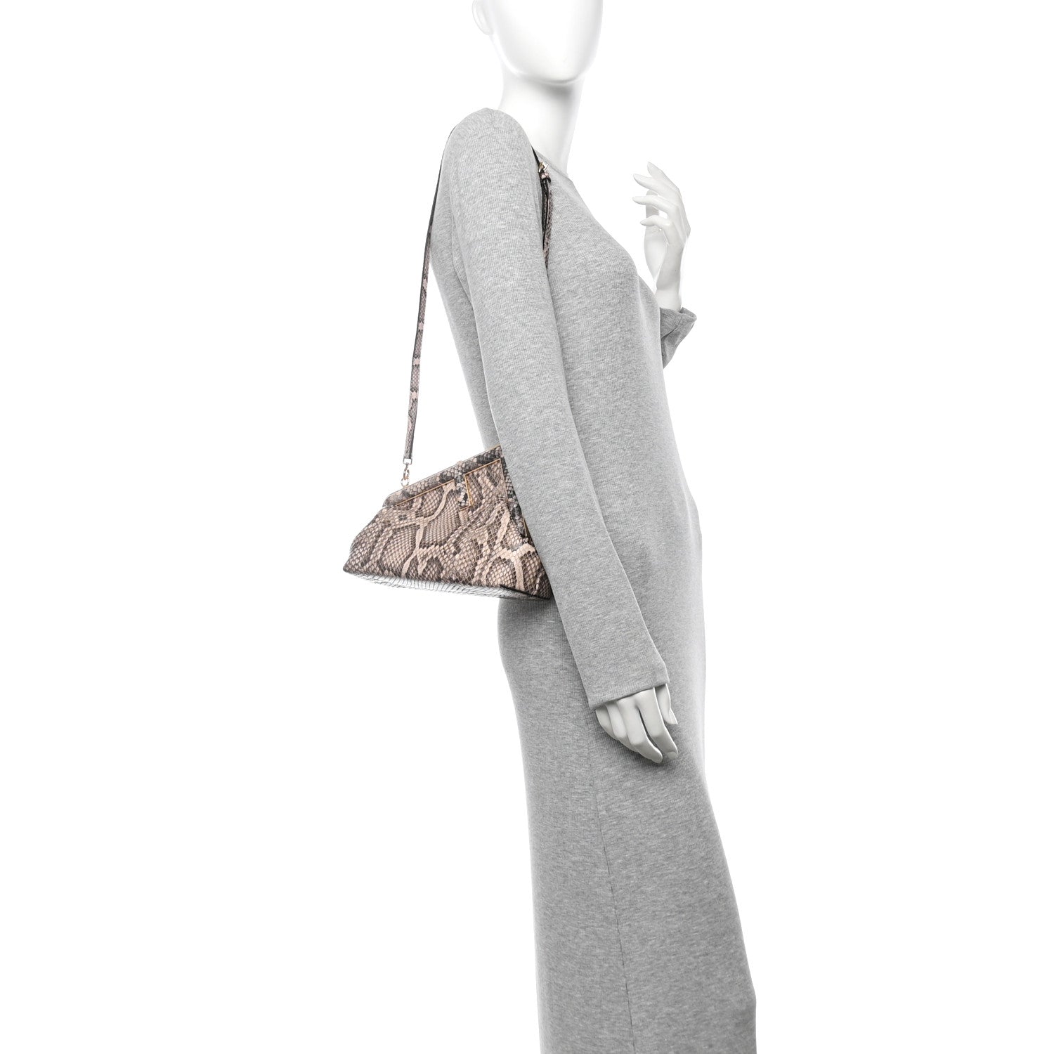 Fendi Snakeskin Small Fendi First Light Pink 2 of 10