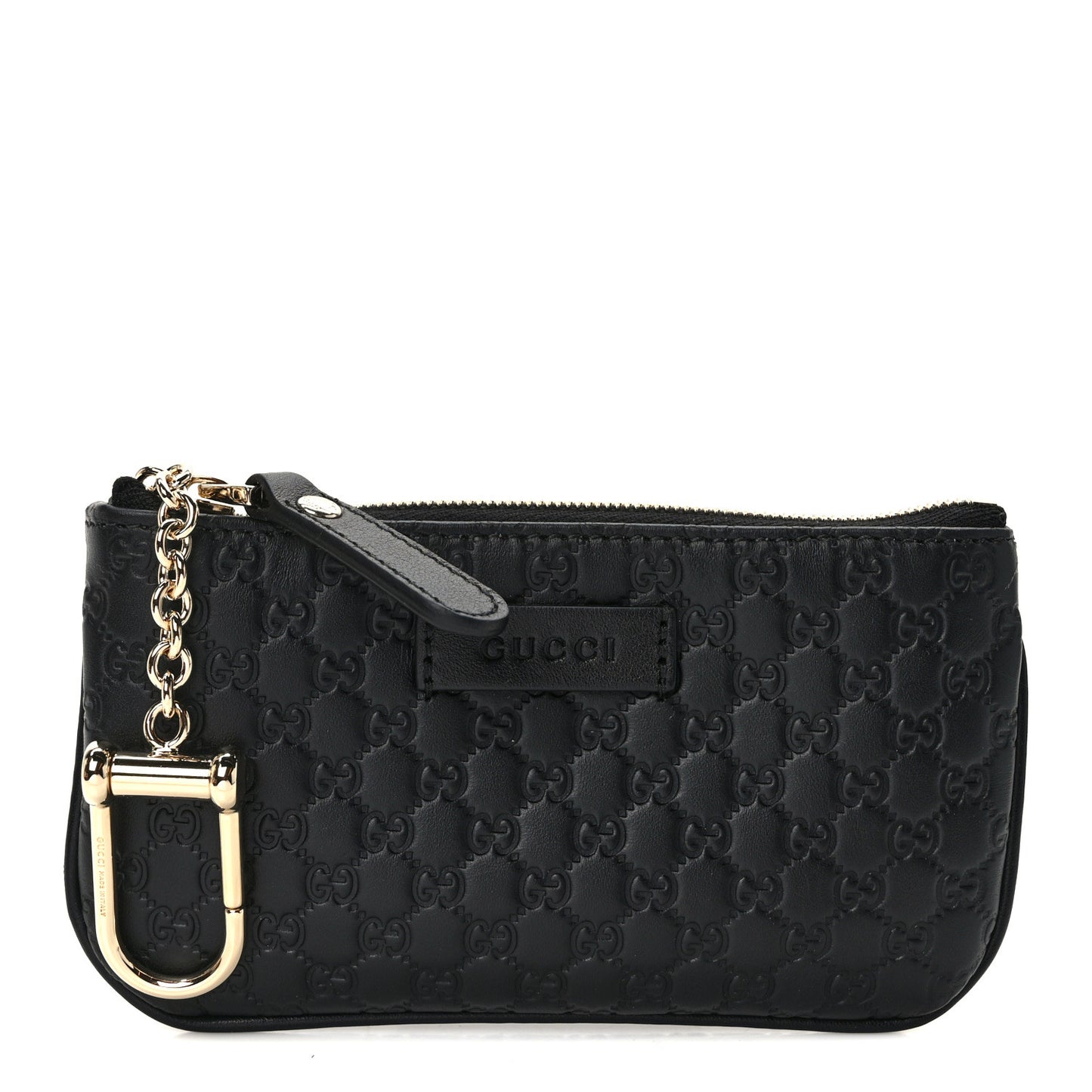 Microguccissima Key Ring Coin Case Black