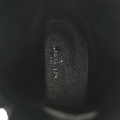 Louis Vuitton Suede Calfskin Monogram Laureate Platform Desert Boots 38 Black 7 of 11