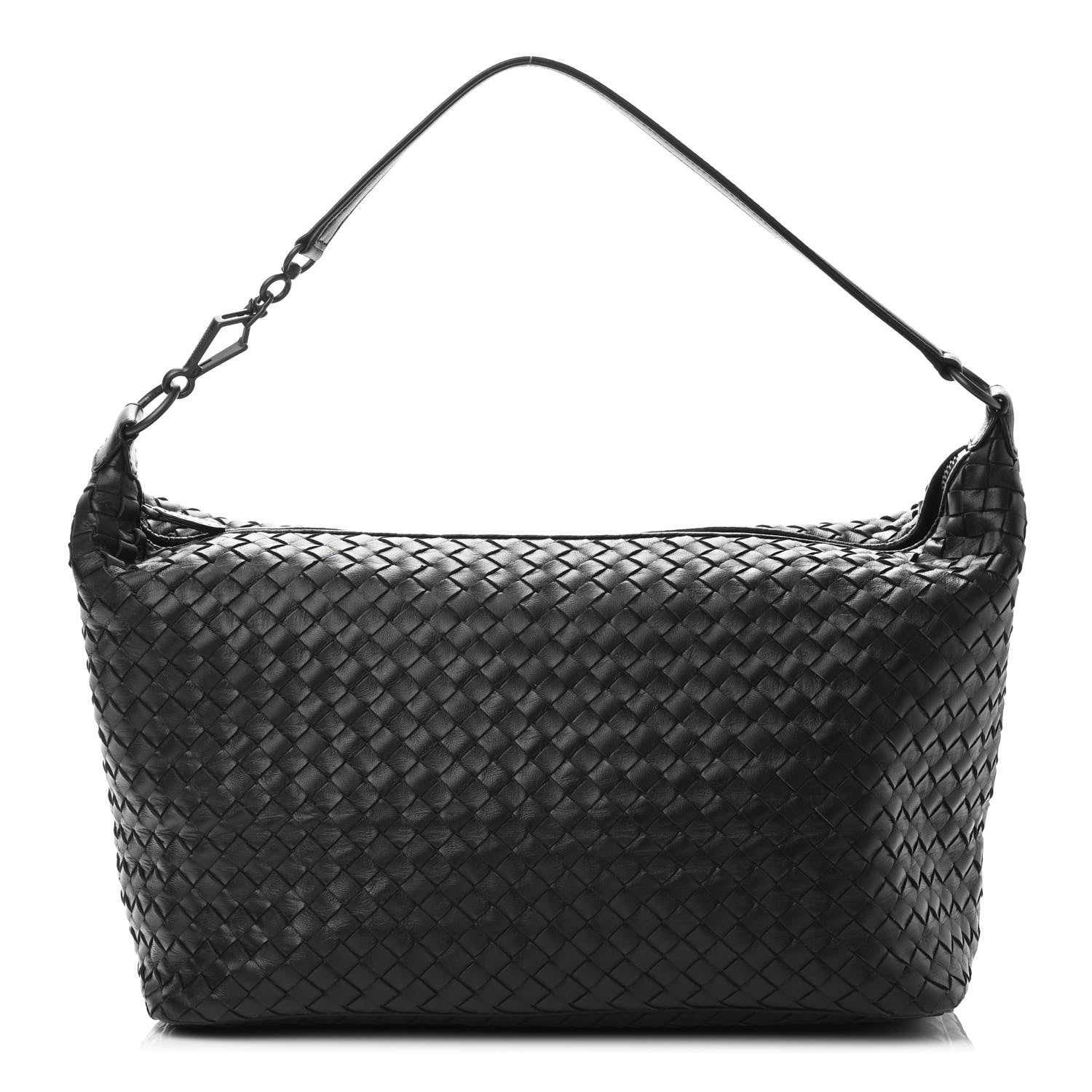 Bottega Veneta Nappa Intrecciato Large Shoulder Bag Black 1 of 4