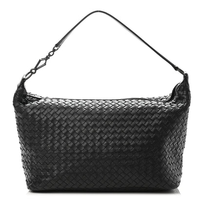 Bottega Veneta Nappa Intrecciato Large Shoulder Bag Black 1 of 4