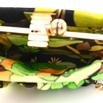 Fendi Velvet Dream Garden Small Peekaboo Click Bag Verde Multicolor Black 6 of 10