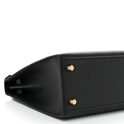 Hermes Epsom Kelly Sellier 25 Black 9 of 11