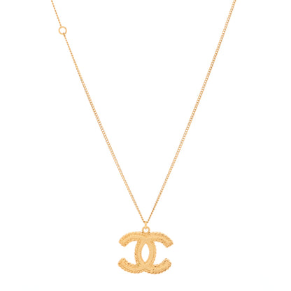 Chanel Metal CC Necklace Matte Gold 1 of 3