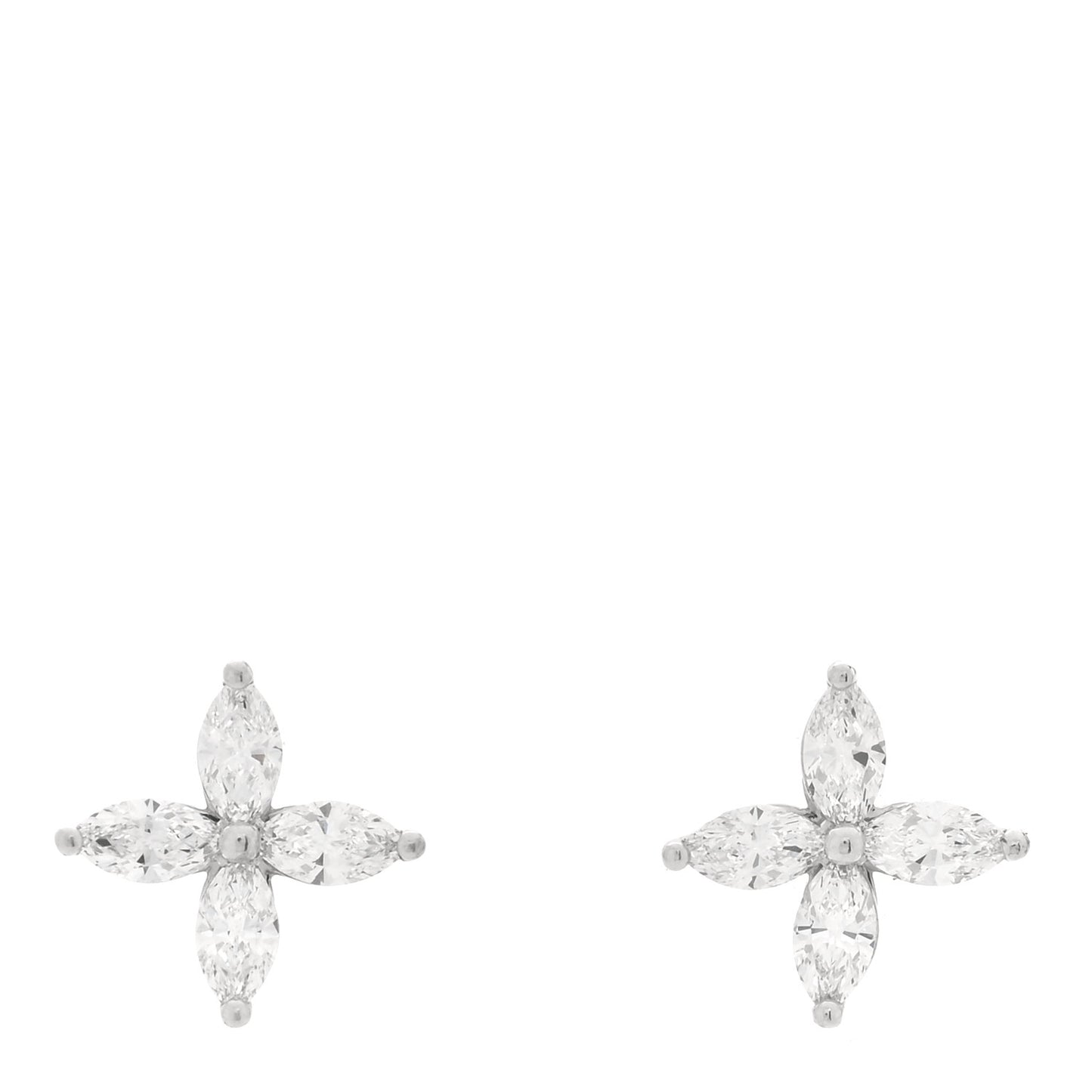 Platinum Diamond .92ct Medium Victoria Earrings