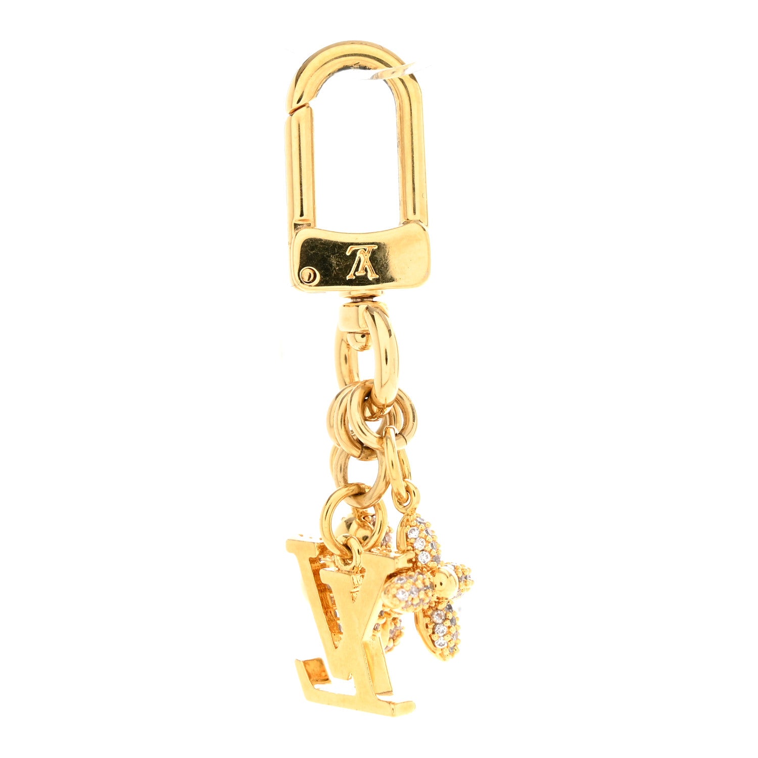 Louis Vuitton Micro Charms LV Iconic Key Holder Gold 1864005