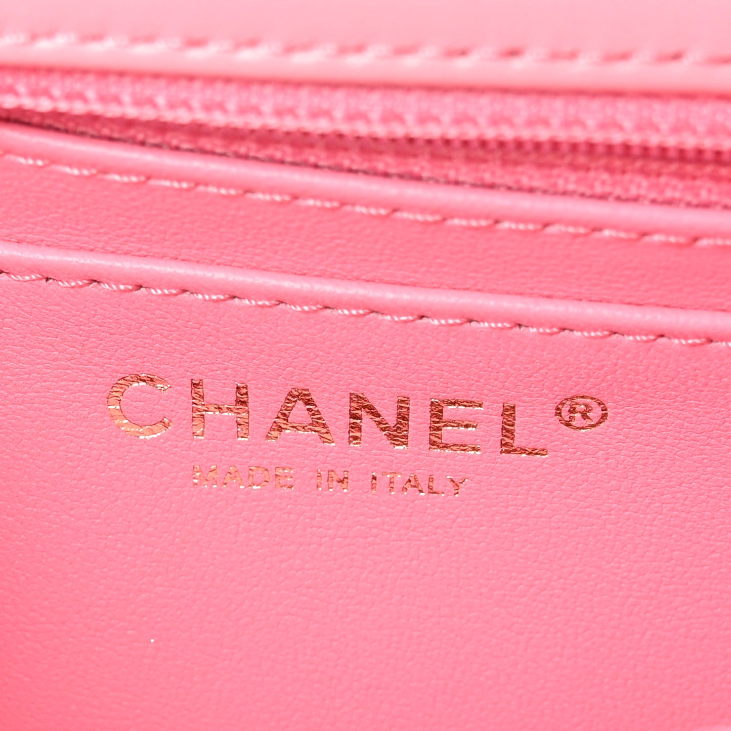 Lambskin Metal Quilted Twist Top Handle Flap With Chain Light Pink