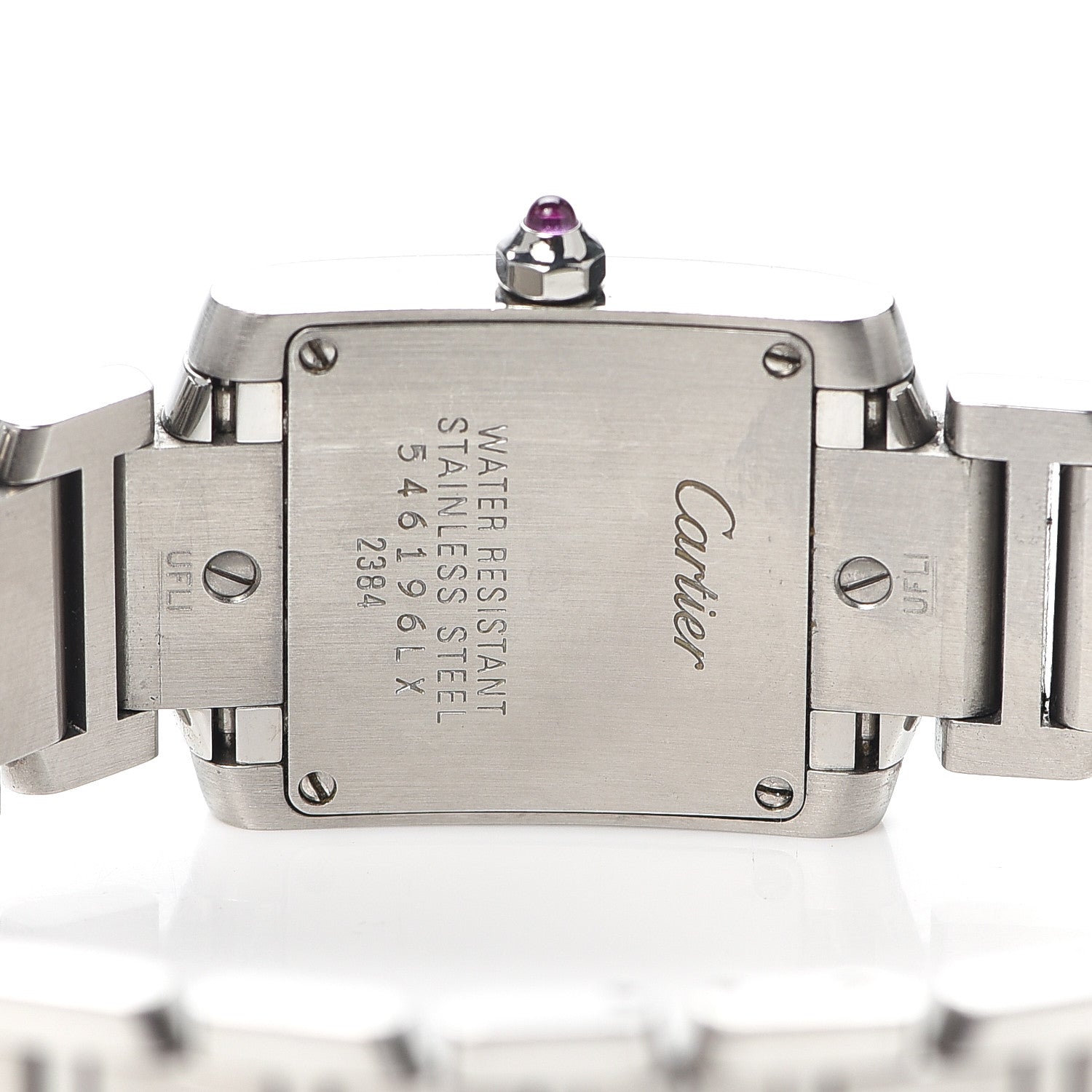Cartier Stainless Steel 20mm Tank Francaise Quartz Watch Pink 4 of 6