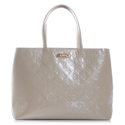 Louis Vuitton Vernis Wilshire MM Blanc Corail 1 of 7