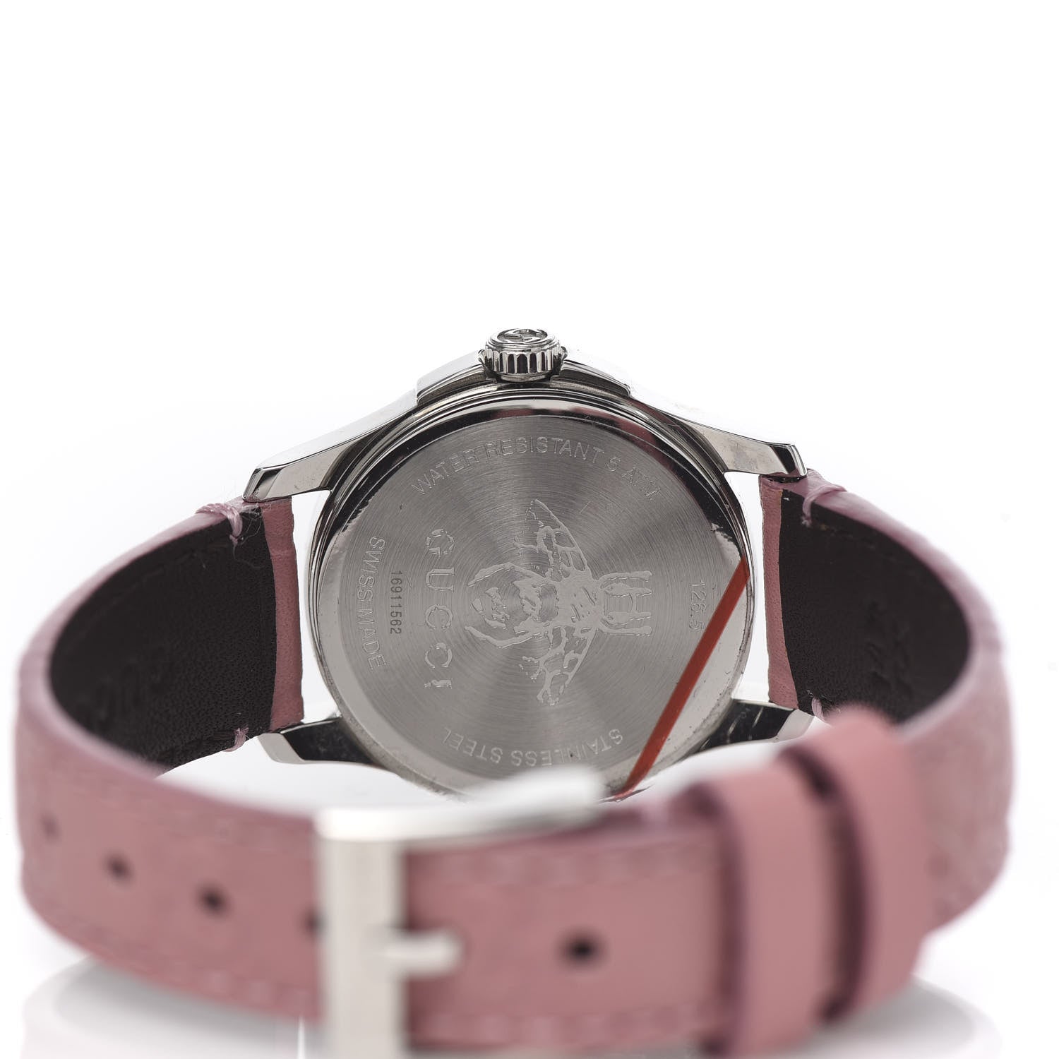 Gucci Stainless Steel Calfskin 27mm G-Timeless Quartz Watch Pink 5 of 8