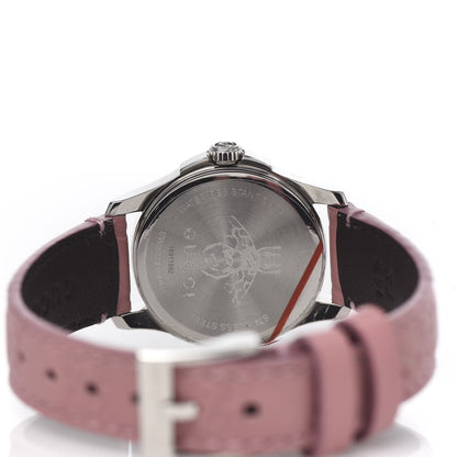 Gucci Stainless Steel Calfskin 27mm G-Timeless Quartz Watch Pink 5 of 8