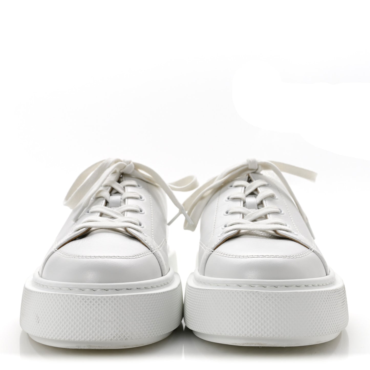 Calfskin Mens Haru Derby Sneakers 42 White