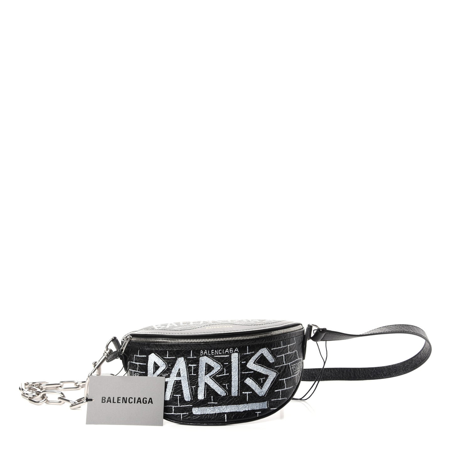 Agneau Arena Graffiti All Over XXS Souvenir Belt Bag Black White