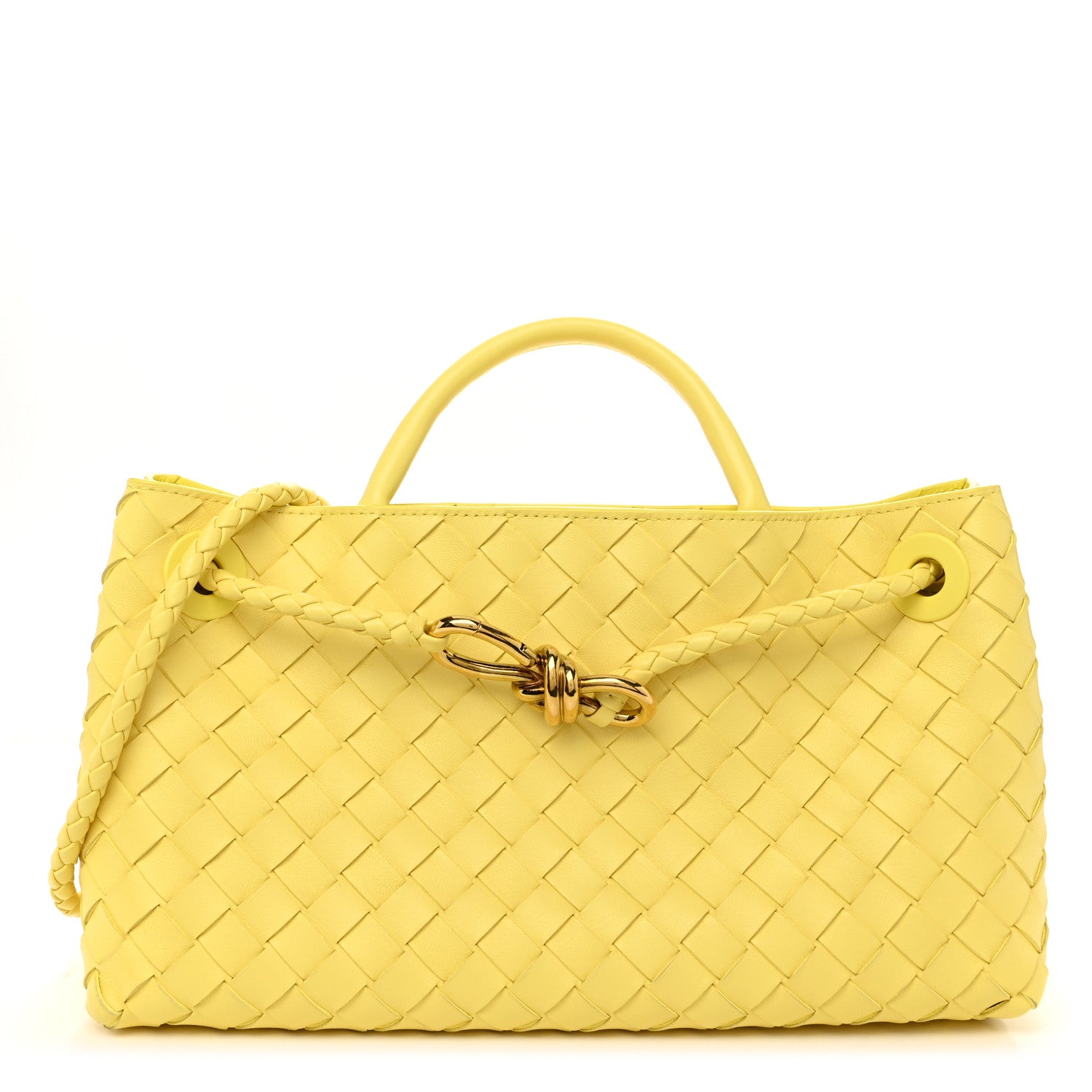 Bottega Veneta Nappa Intrecciato Small East West Andiamo Shoulder Bag Sherbert 1 of 11