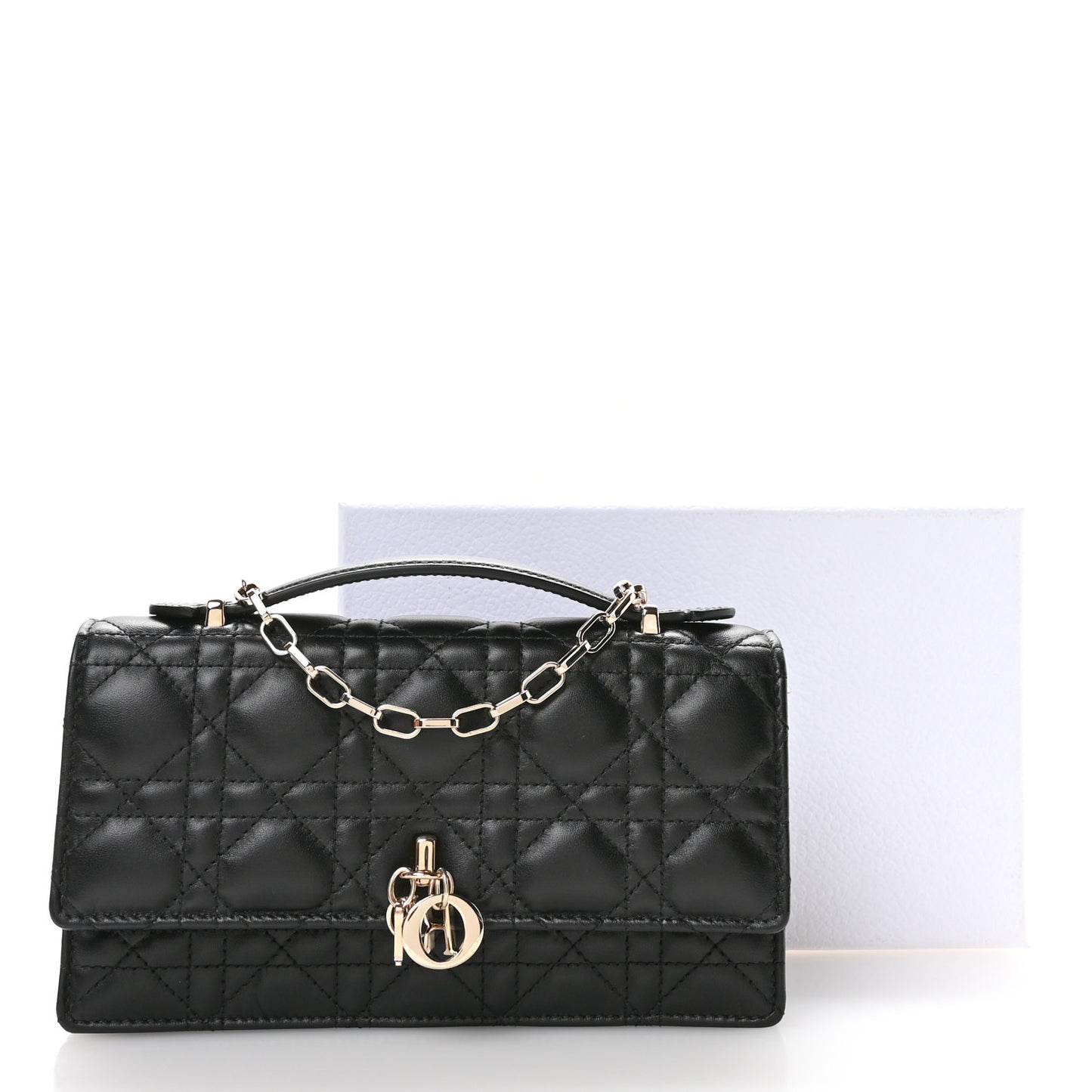 Lambskin Cannage Mini My Dior Bag Black