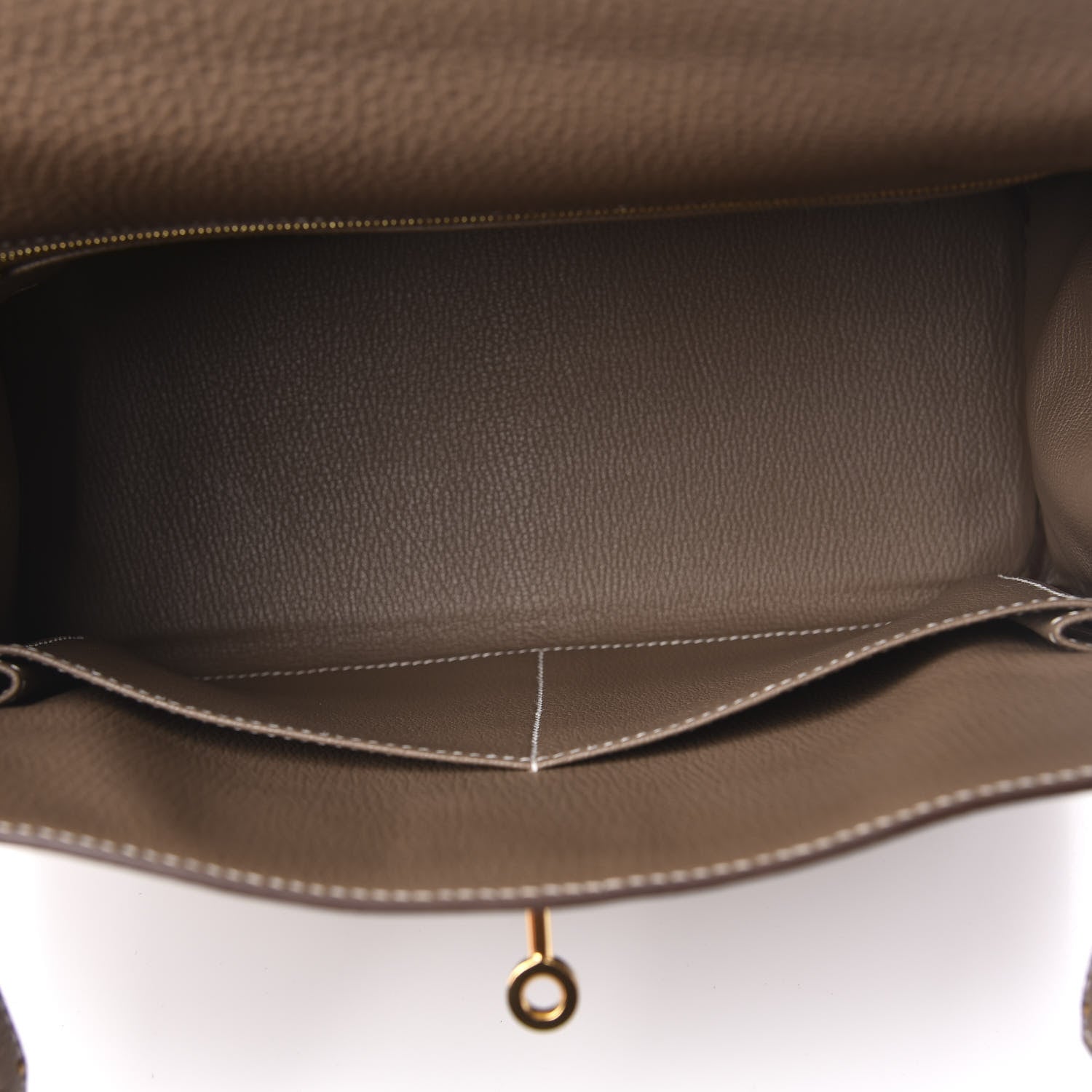 Hermes Togo Kelly Retourne 28 Etoupe 5 of 11