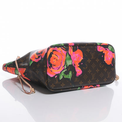 Louis Vuitton Monogram Roses Neverfull MM 4 of 8