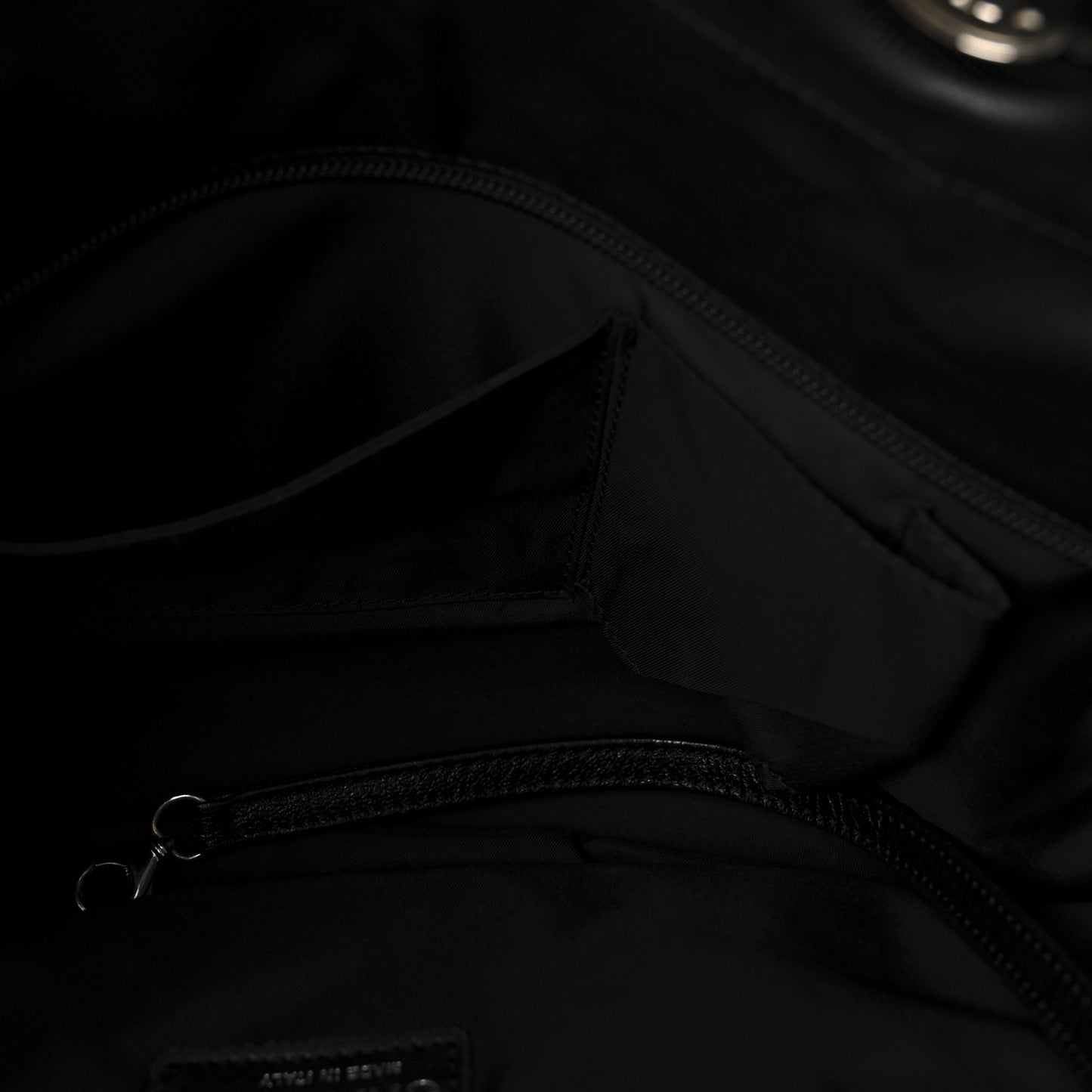 Coated Canvas Quilted Large Paris Biarritz Tote Black