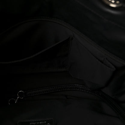 Chanel Coated Canvas Quilted Large Paris Biarritz Tote Black 5 of 10