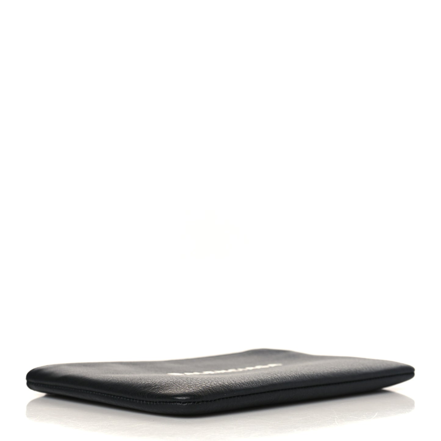 Calfskin Logo Medium Everyday Pouch Black